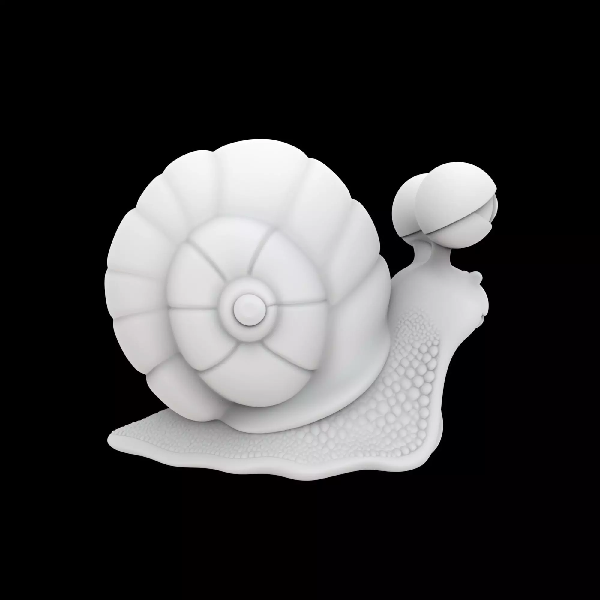 Cute Snail 3D Printable Model 3D print model_5