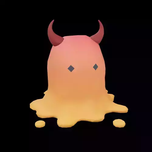 Lowpoly Devil Slime v1 003