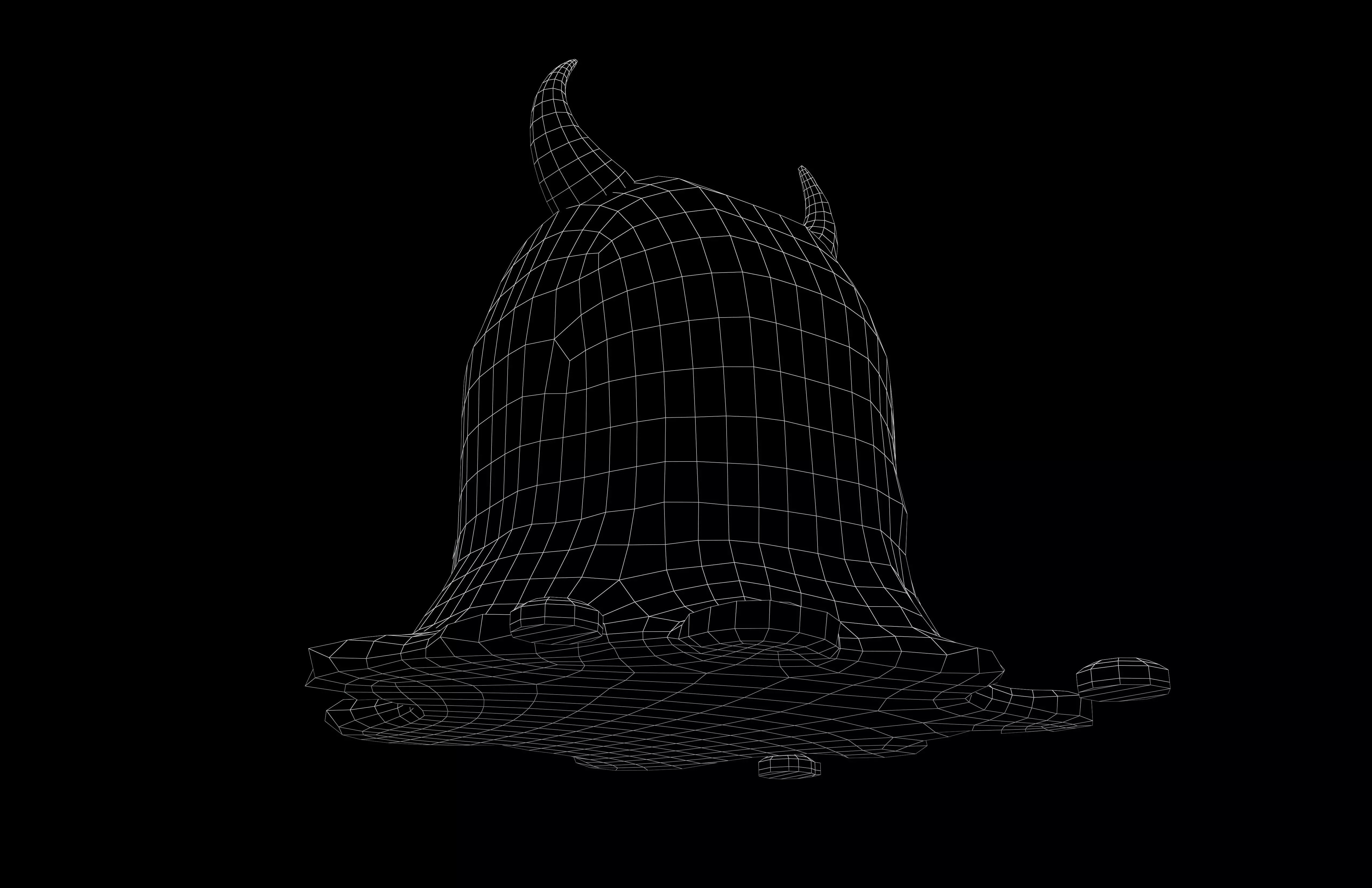 Lowpoly Devil Slime v1 003 Low-poly 3D model_7