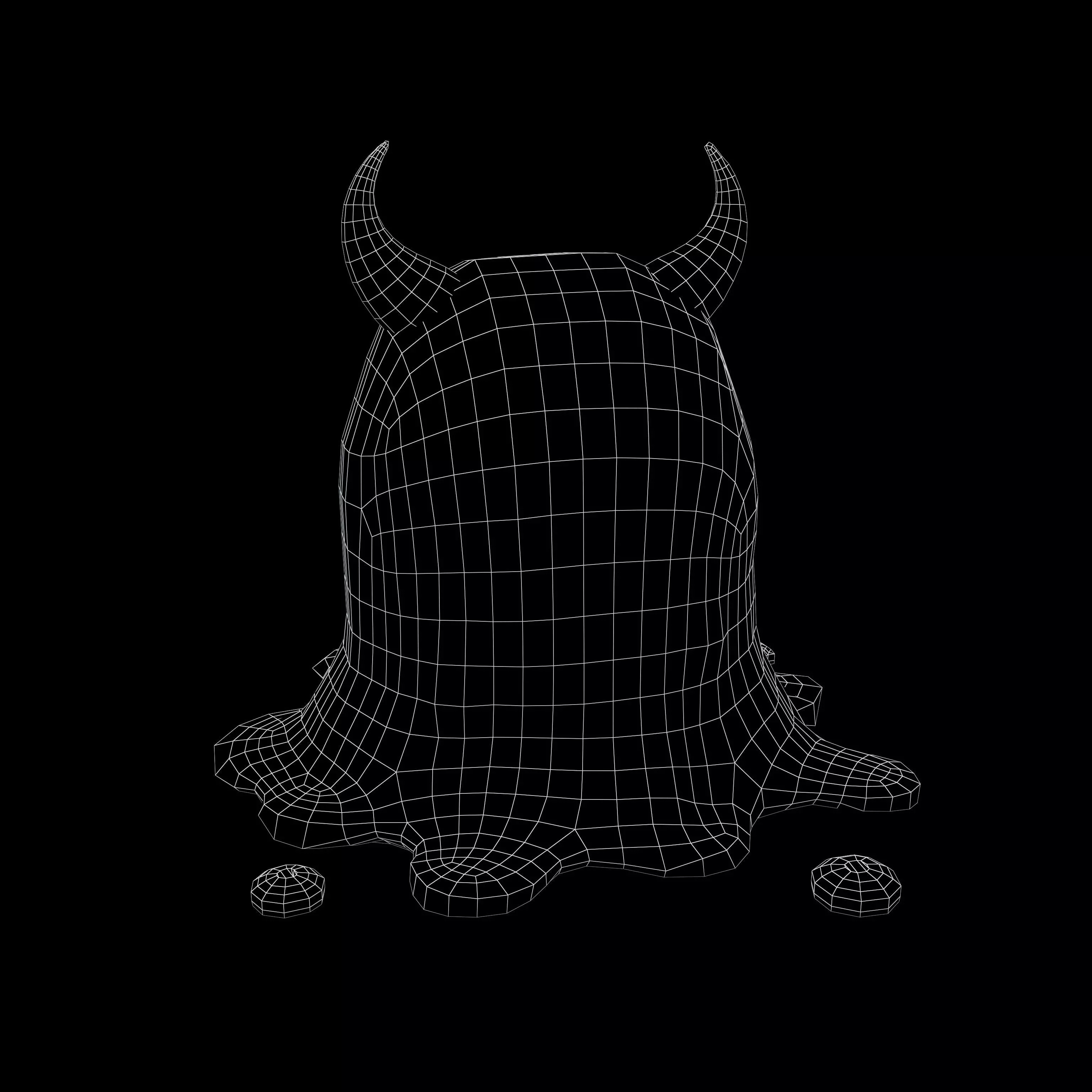 Lowpoly Devil Slime v1 003 Low-poly 3D model_4