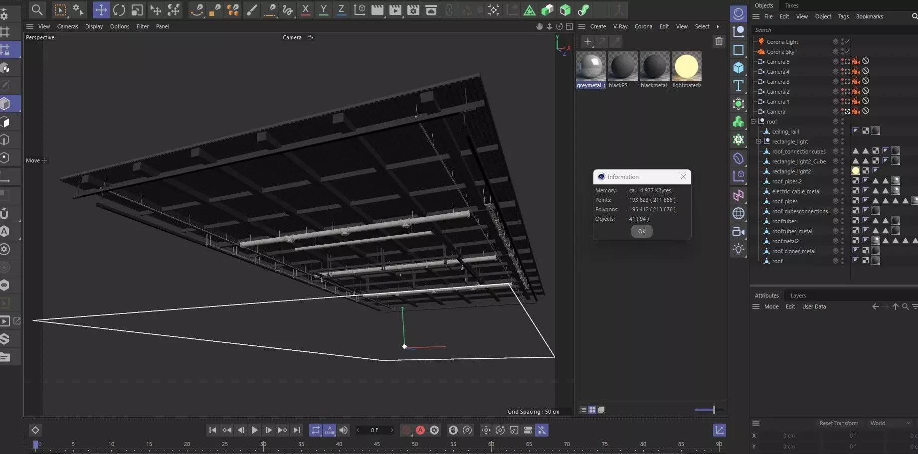 Ceiling Ventilation Pipes 20 3D model_13