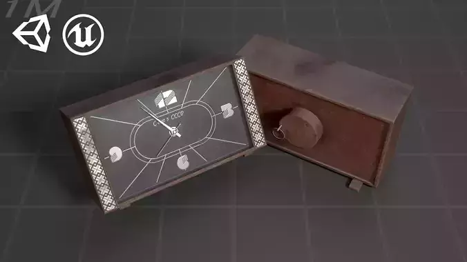 Used Soviet Table Clock