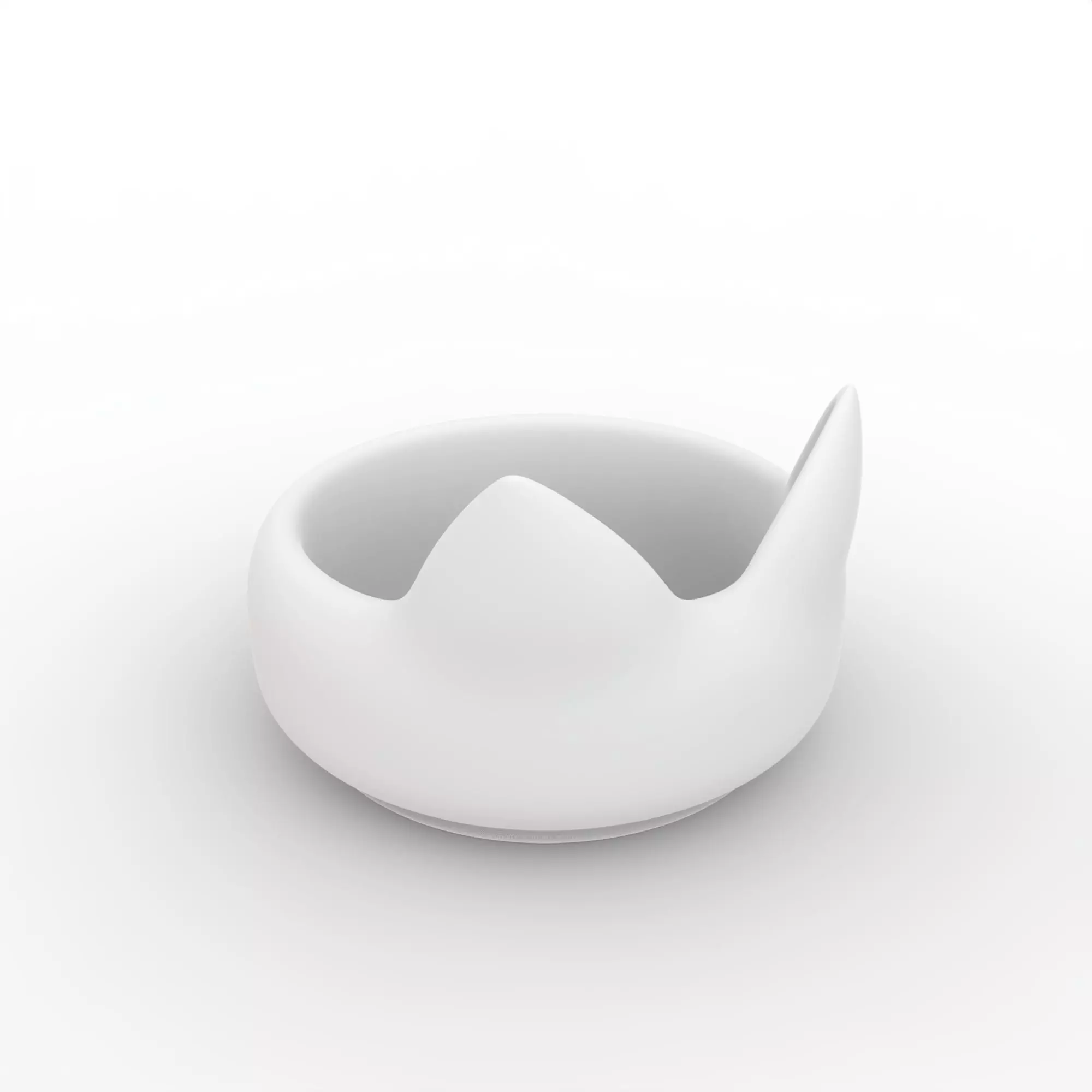 Fish Shaped Pet Bowl 3D Printable Model 3D print model