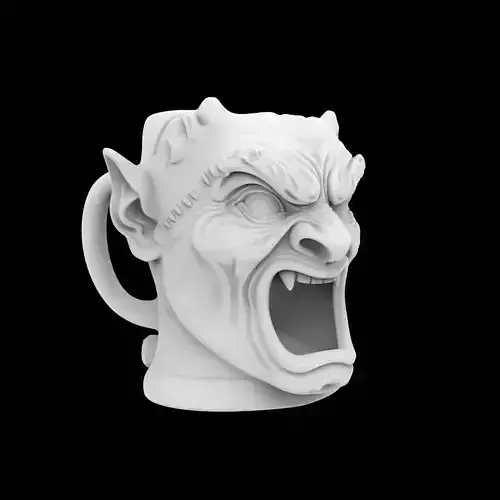 Gargoyle Cup Pot 3D Printable Model