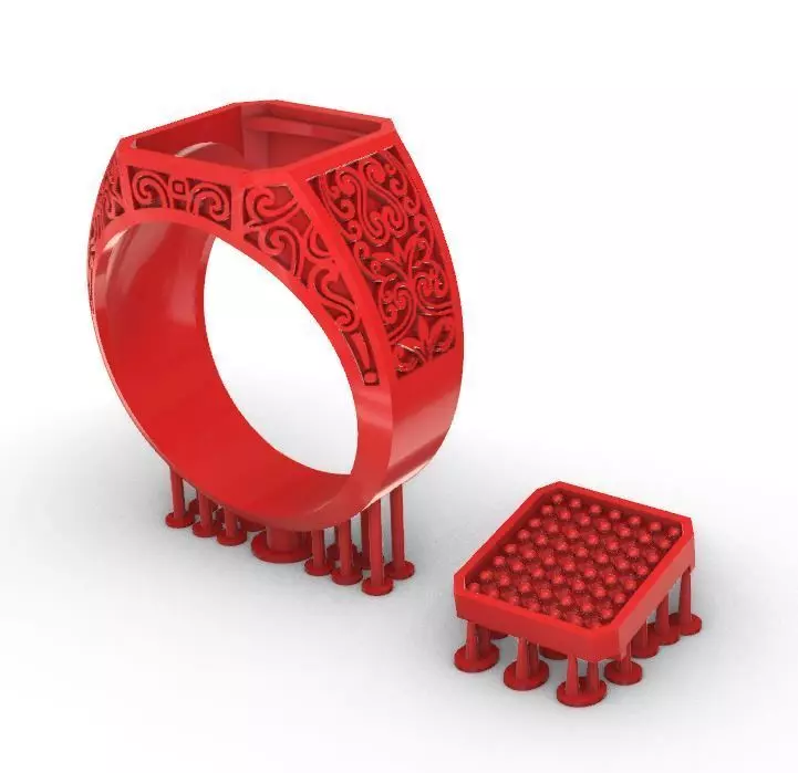 classic ring men model c 3D print model_6