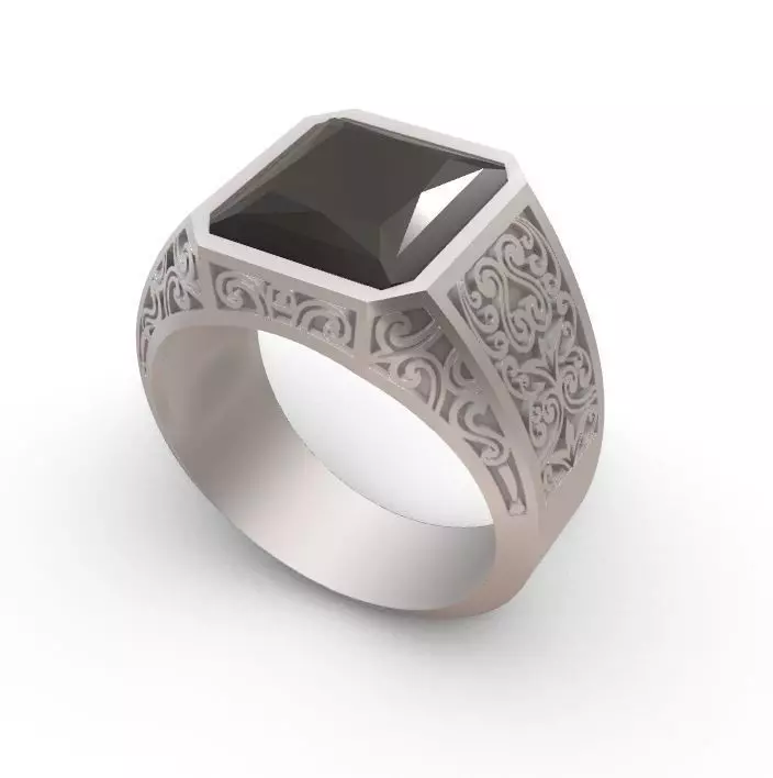 classic ring men model c 3D print model_0