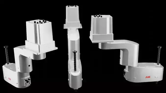 ABB IRB 910INV SCARA Industrial Robotic Arm 3D Model High Detail