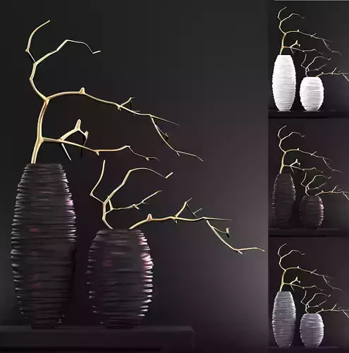 Modern vases 4 3D model