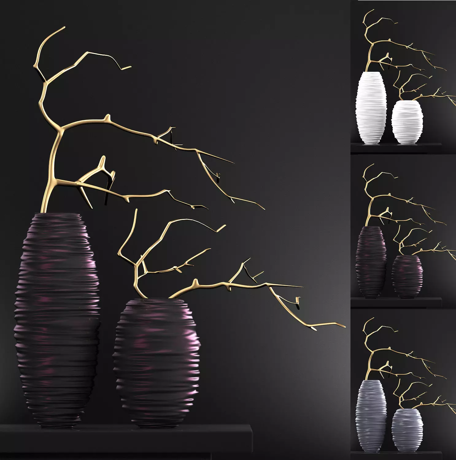 Modern vases 4 3D model_0