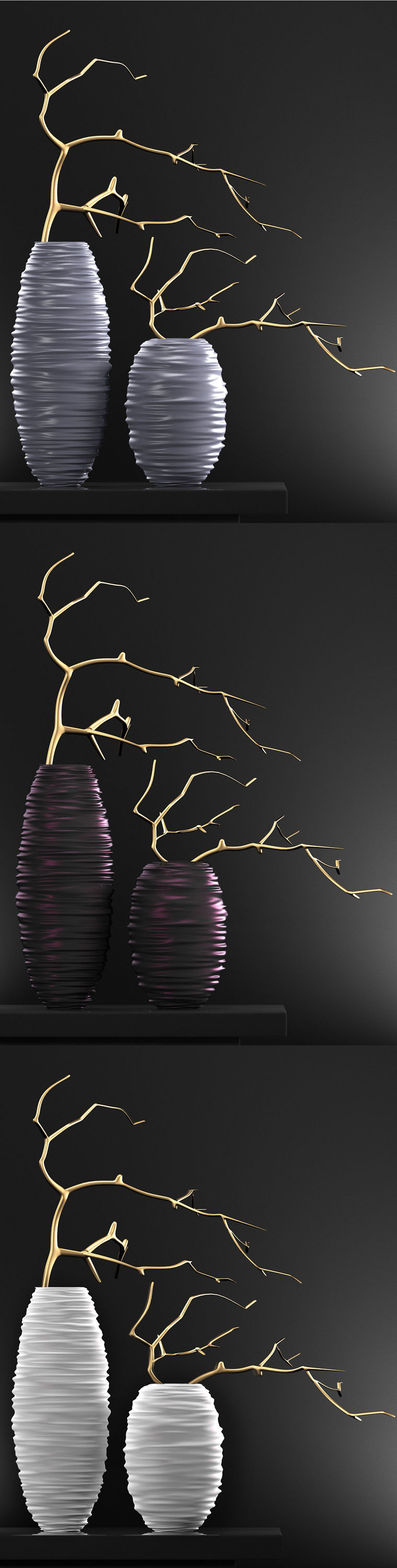 Modern vases 4 3D model_3