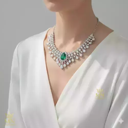 Emerald Empress Diamond Necklace Royal Elegance Collection