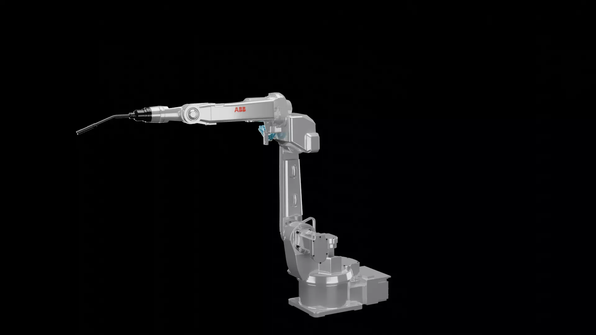 ABB IRB 1520ID Industrial Robotic Arm 3D Model High Detail 3D model_1
