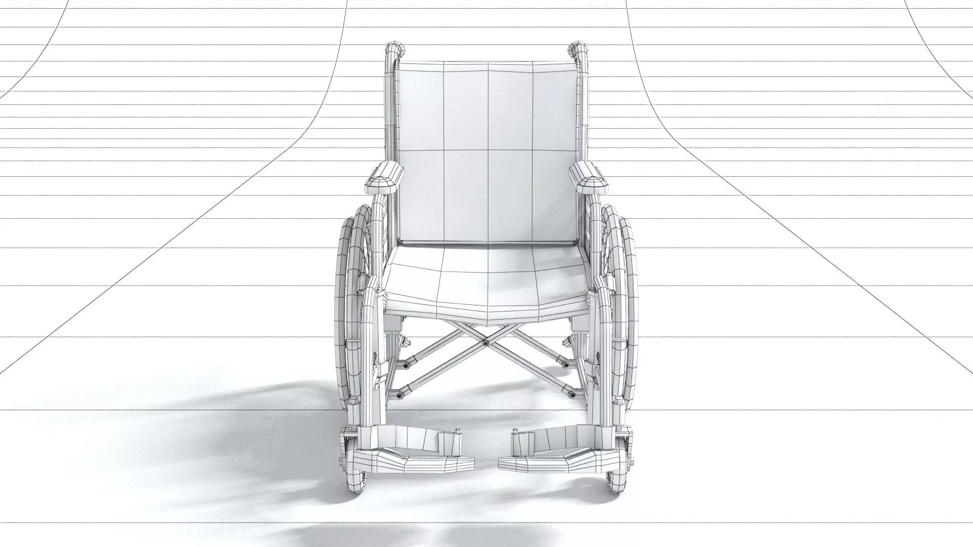 laos Wheelchair 3D model_5