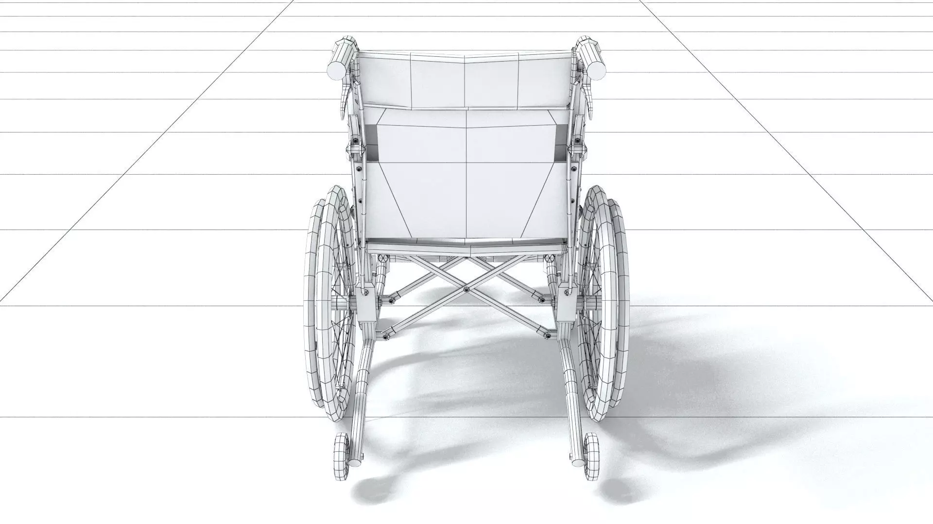 laos Wheelchair 3D model_8