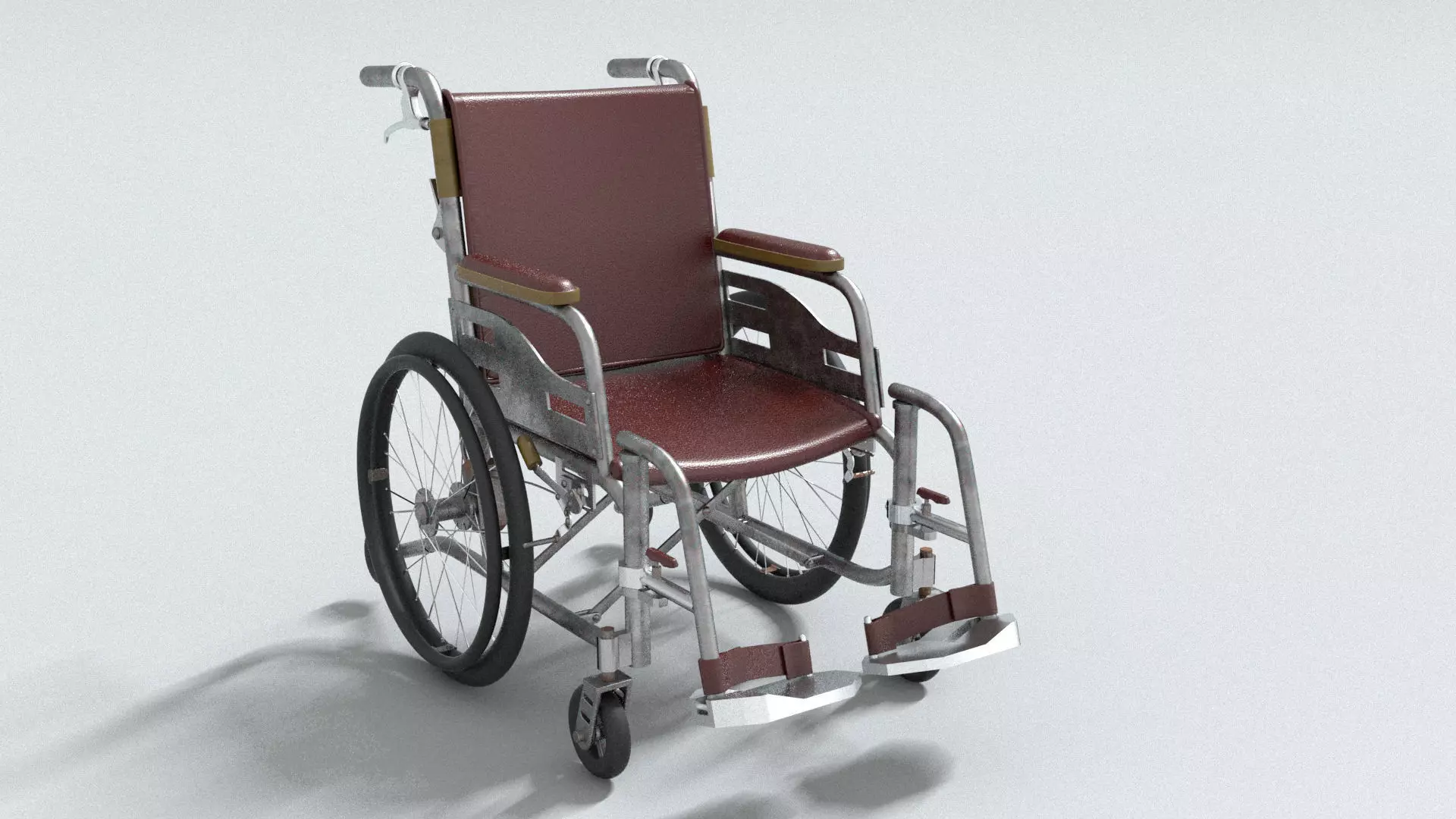 laos Wheelchair 3D model_1