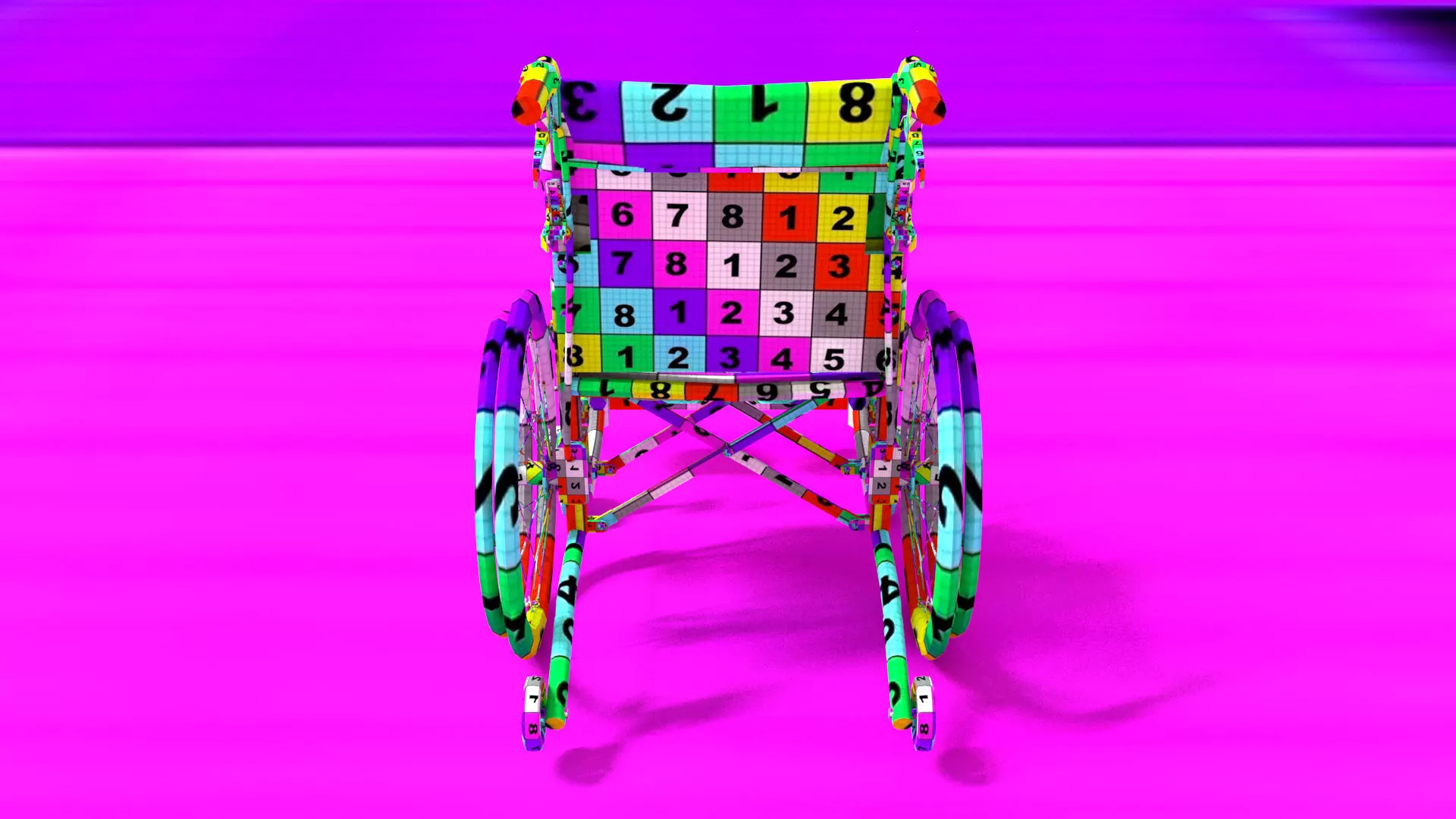 laos Wheelchair 3D model_13