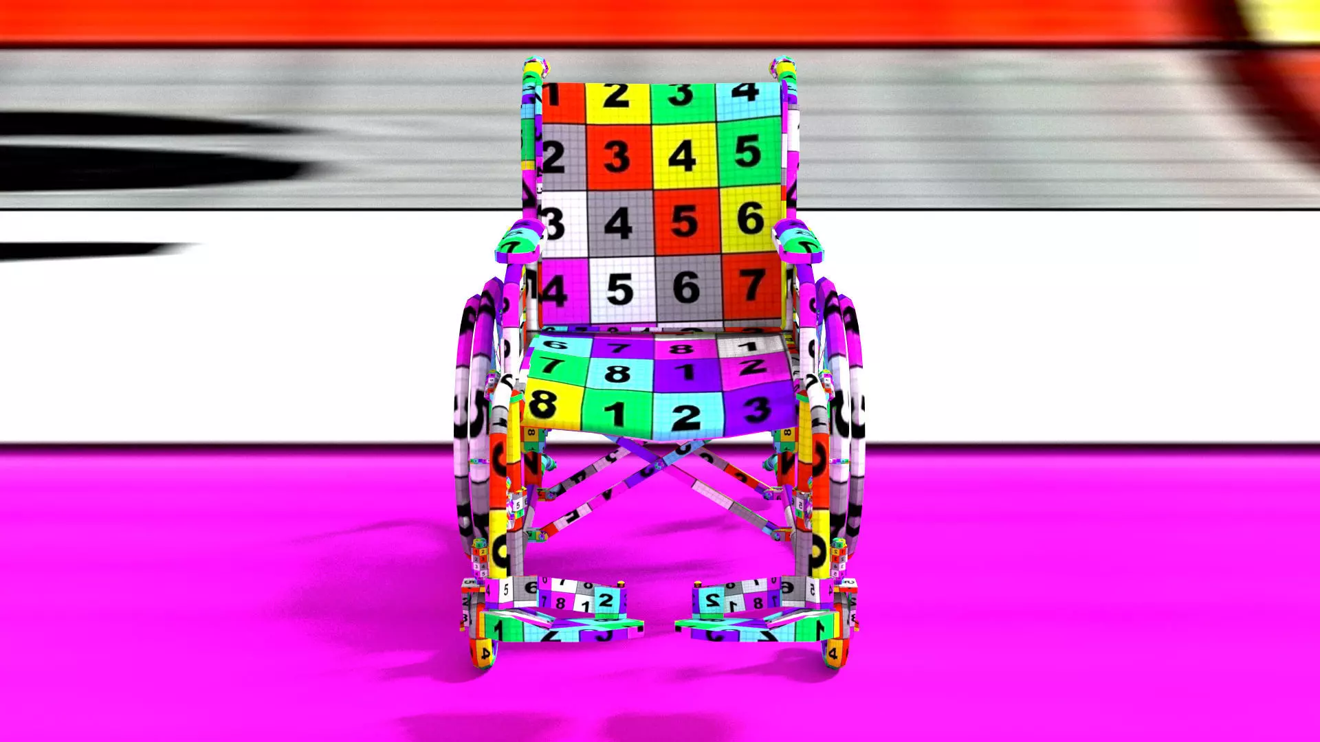 laos Wheelchair 3D model_10