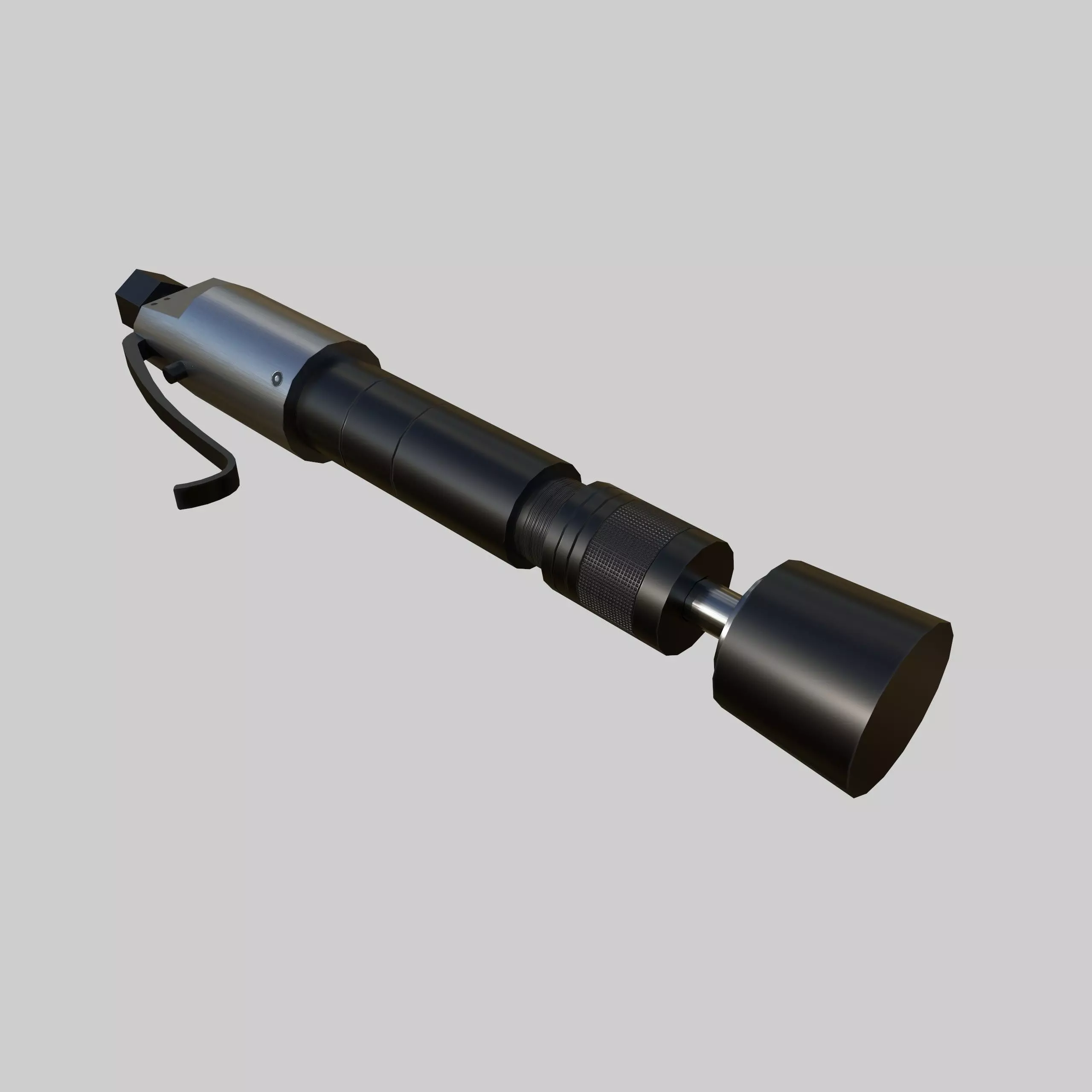 Pneumatic Rammer Low-poly 3D model_0