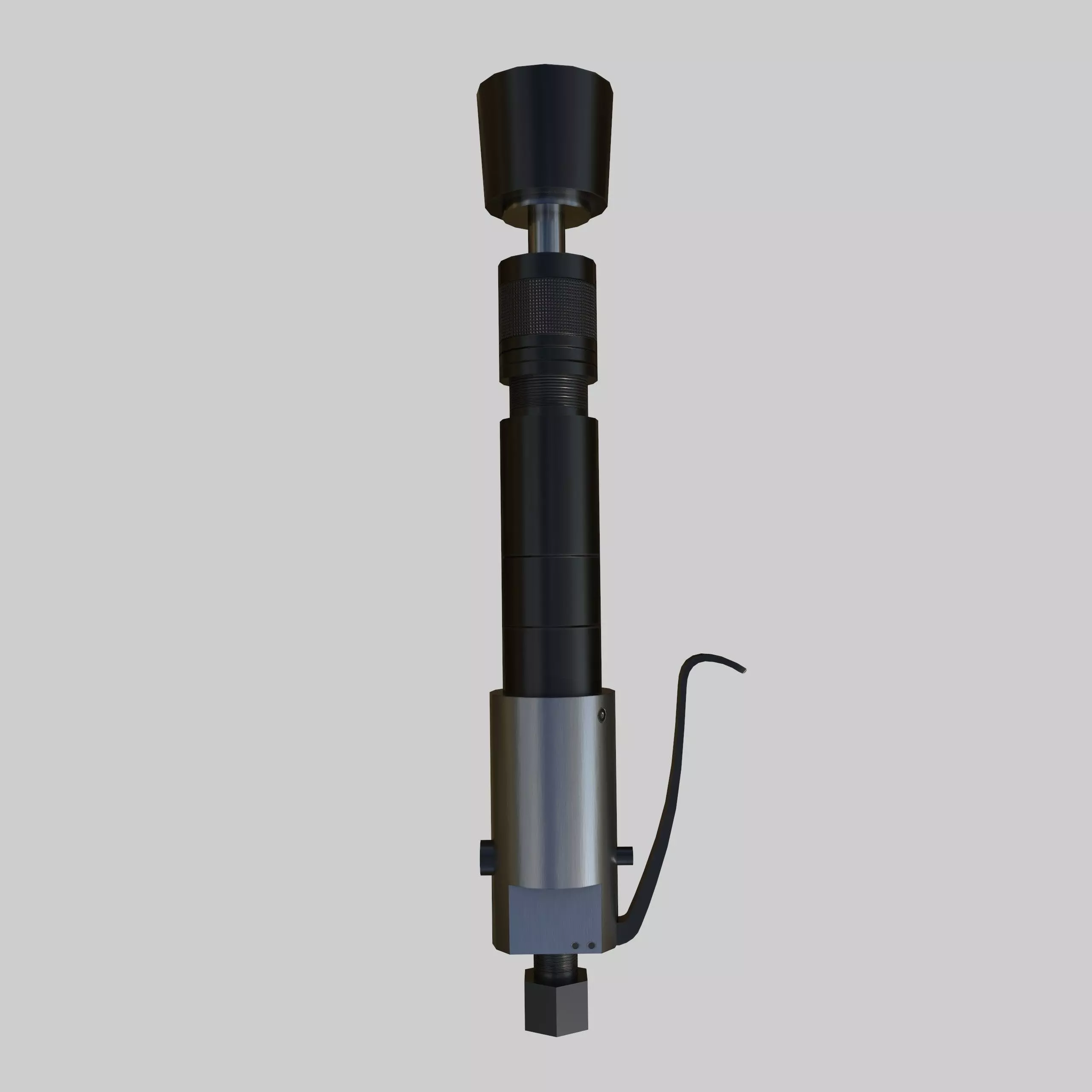 Pneumatic Rammer Low-poly 3D model_3