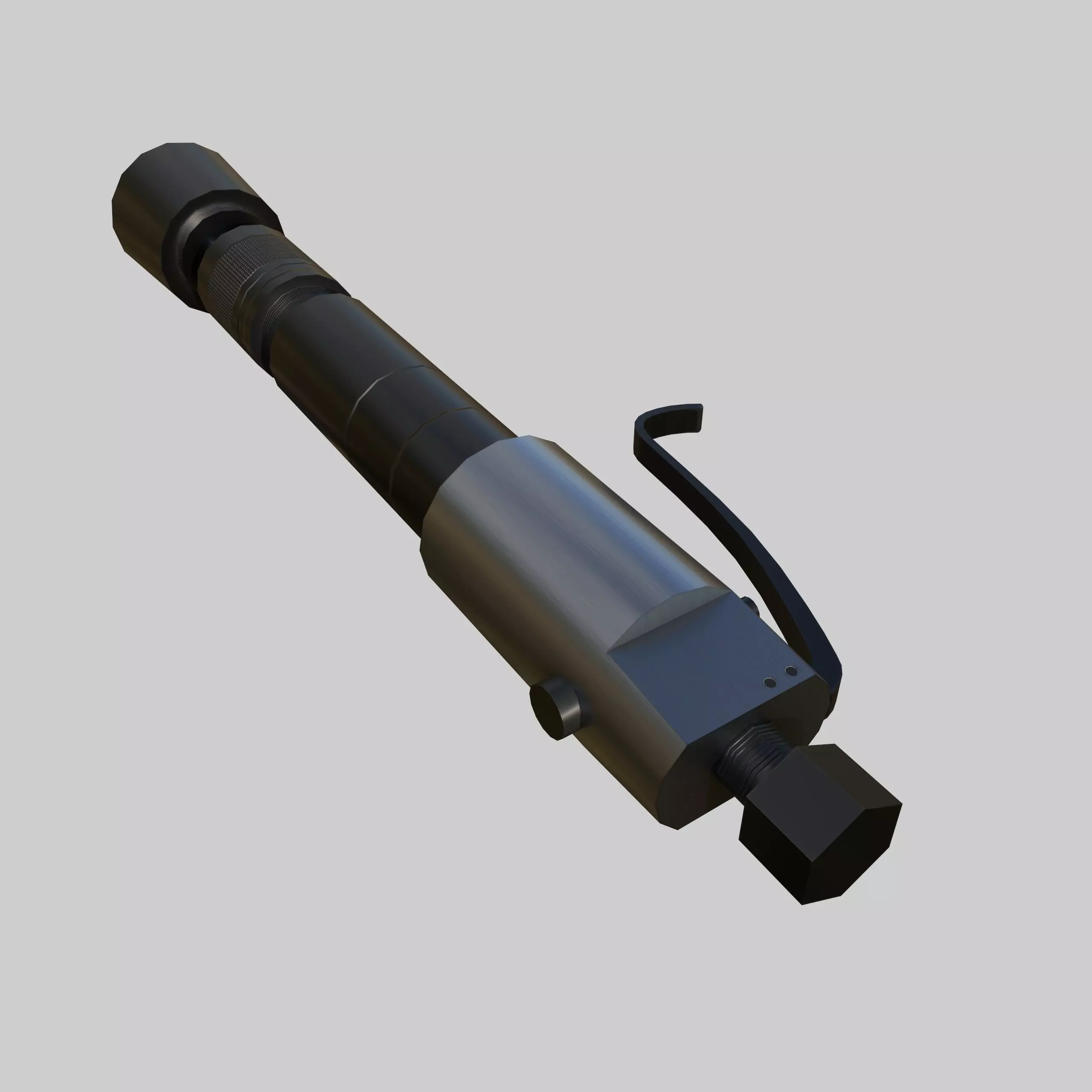 Pneumatic Rammer Low-poly 3D model_2