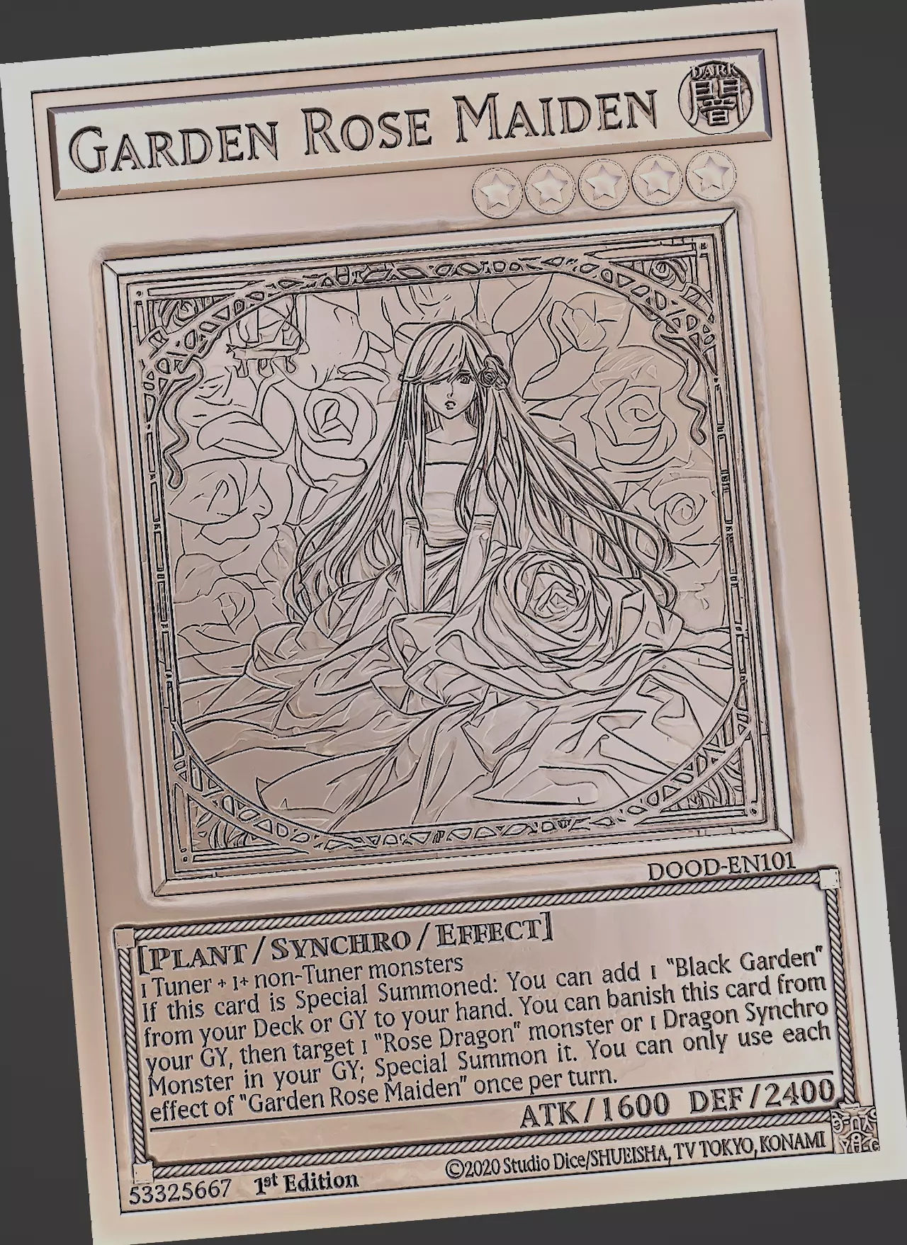 Garden Rose Maiden - yu-gi-oh Free 3D print model