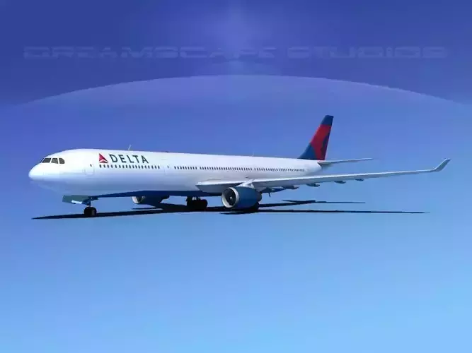 Airbus A330-300 Delta  3D model