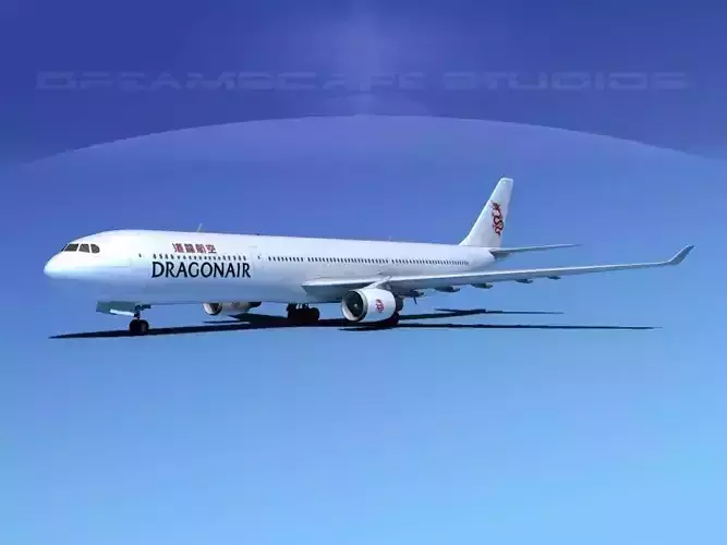 Airbus A330-300 Dragonair 3D model