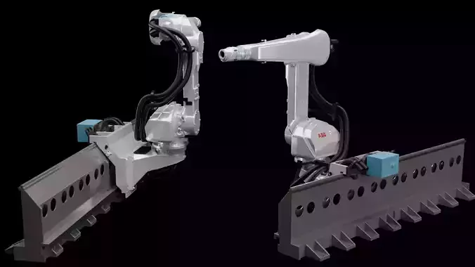 ABB IRB 5500-22 High Speed Industrial Robotic Arm 3D Model 