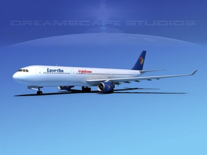 Airbus A330-300 Egypt Air 3D model