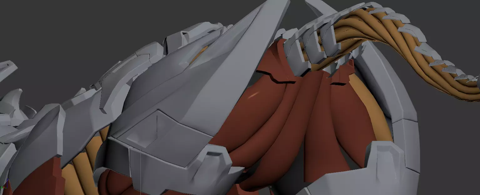 Machine Leopard    mecha  Future Mecha Low-poly 3D model_1