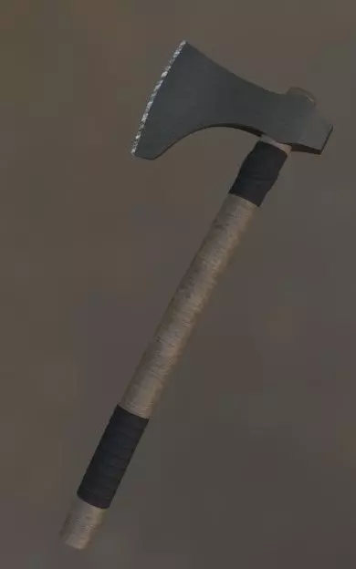 Viking Axe Low-poly 3D model_3