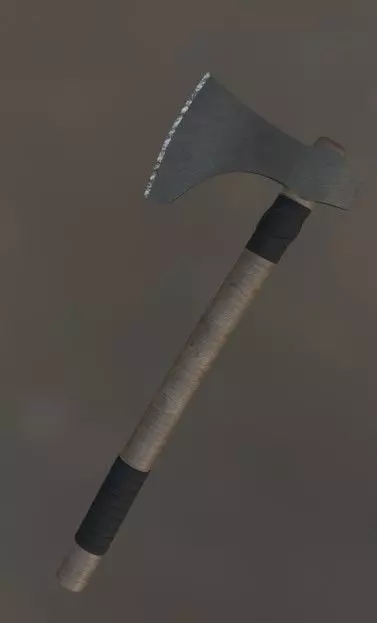 Viking Axe Low-poly 3D model_6