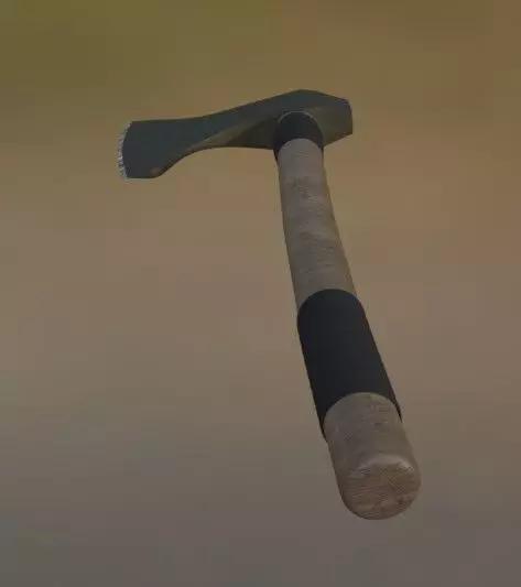 Viking Axe Low-poly 3D model_5