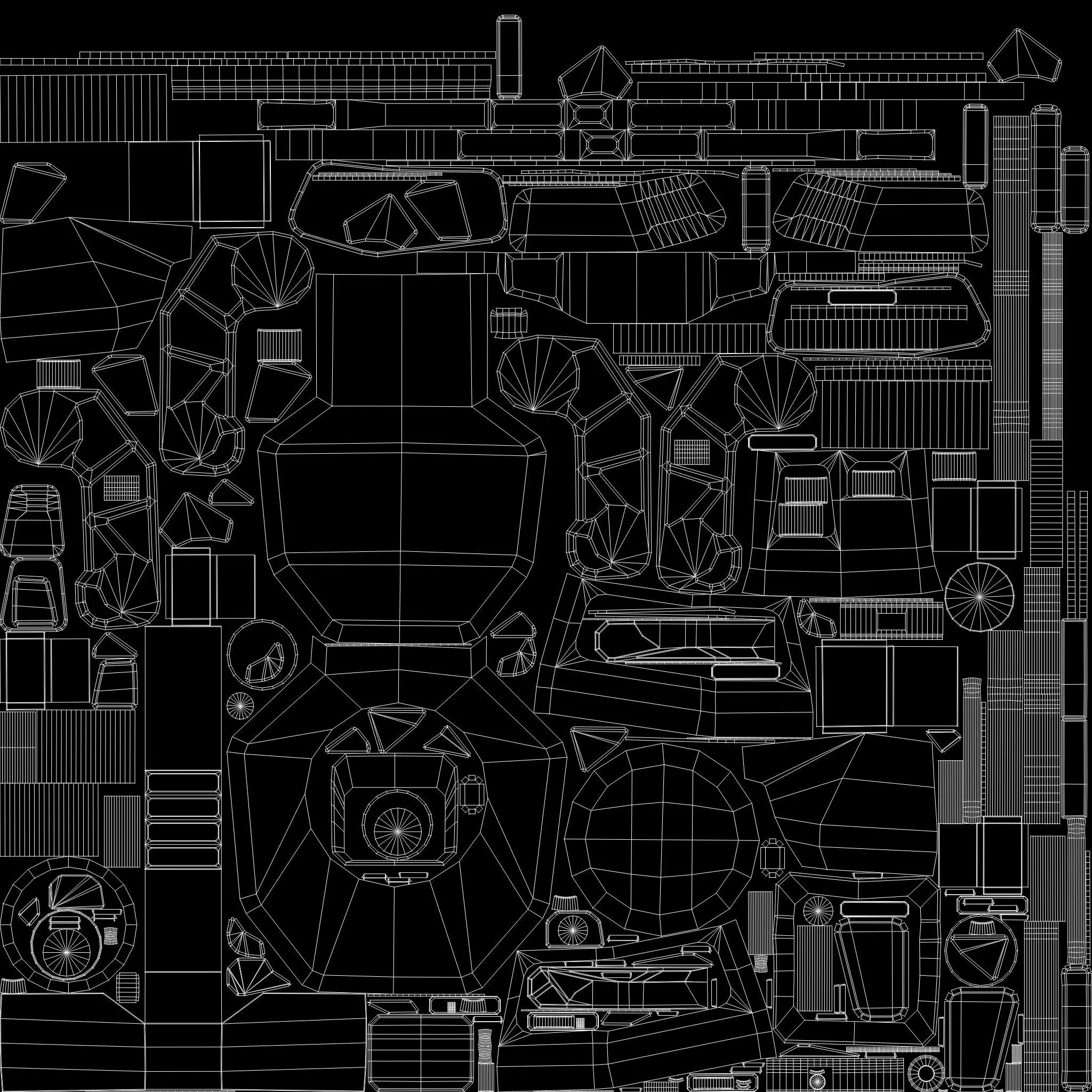 Bot Mite Low-poly 3D model_18