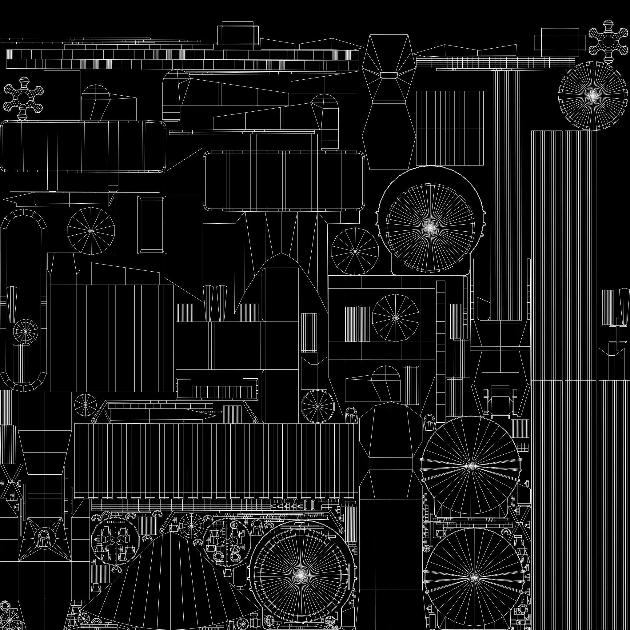 Bot Mite Low-poly 3D model_17