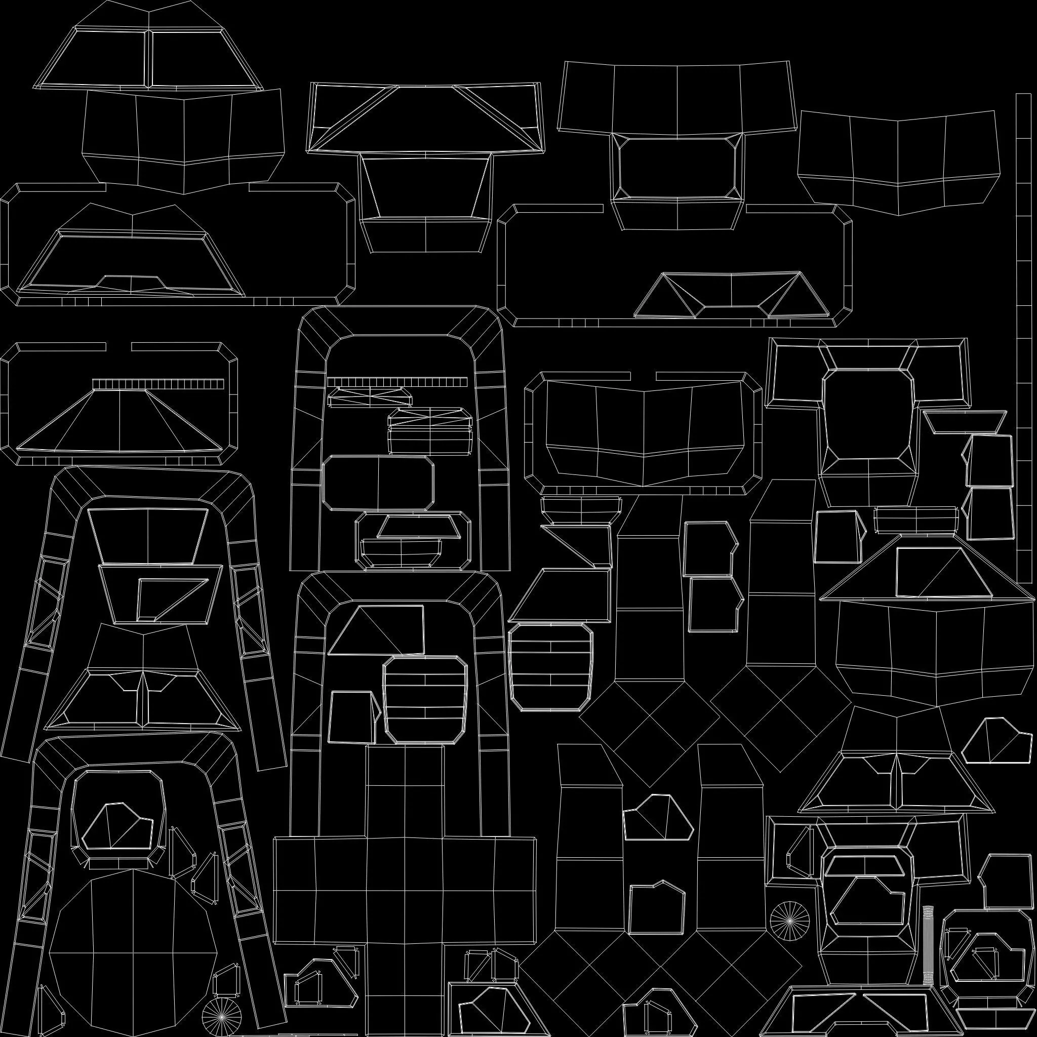 Bot Mite Low-poly 3D model_16