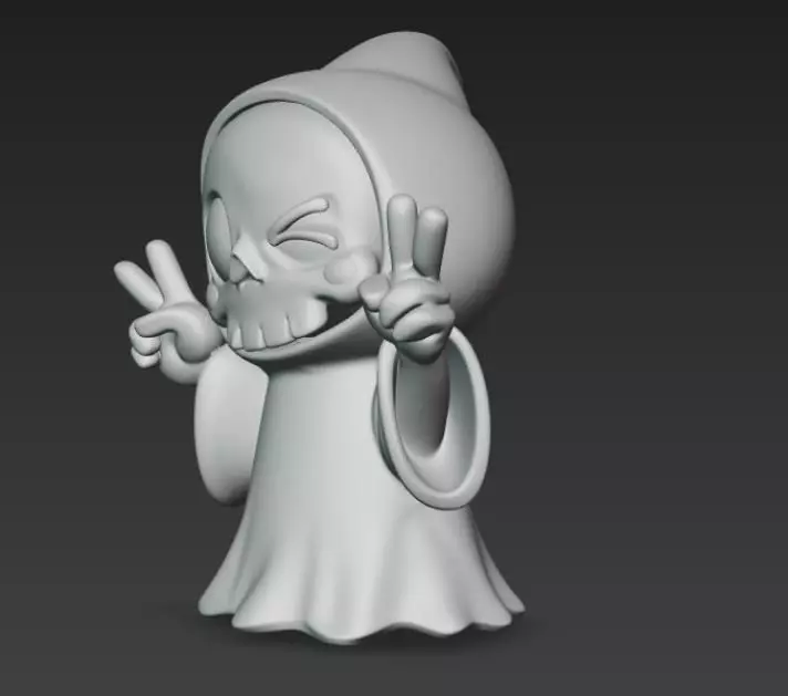 Cute Skeleton Imp Model 3D print model_1