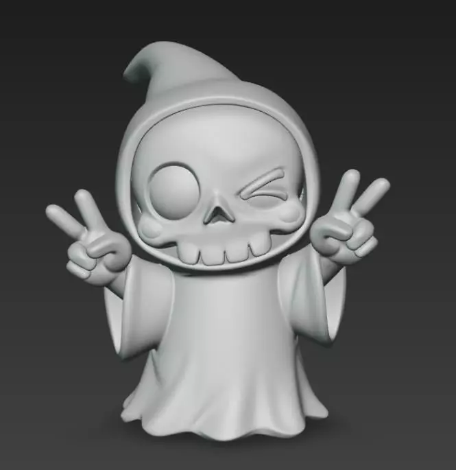 Cute Skeleton Imp Model 3D print model_0