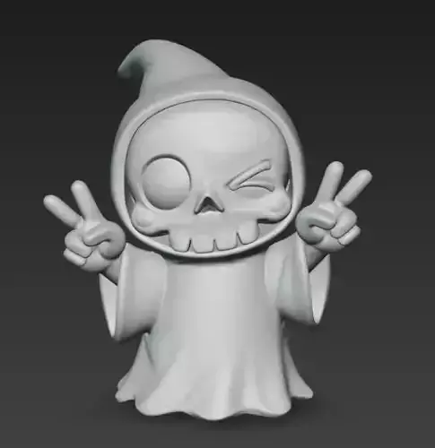 Cute Skeleton Imp Model 3D print model Cute Skeleton Imp Model 3D print model