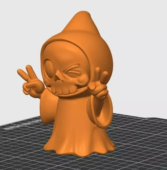 Cute Skeleton Imp Model 3D print model_4