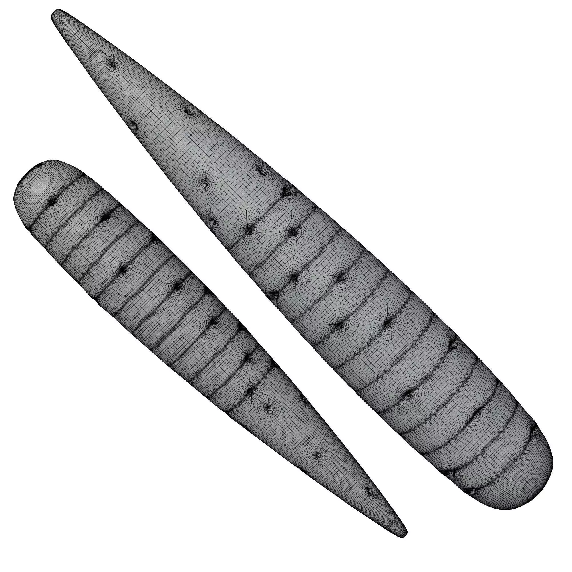 Carrot Low-poly 3D model_3