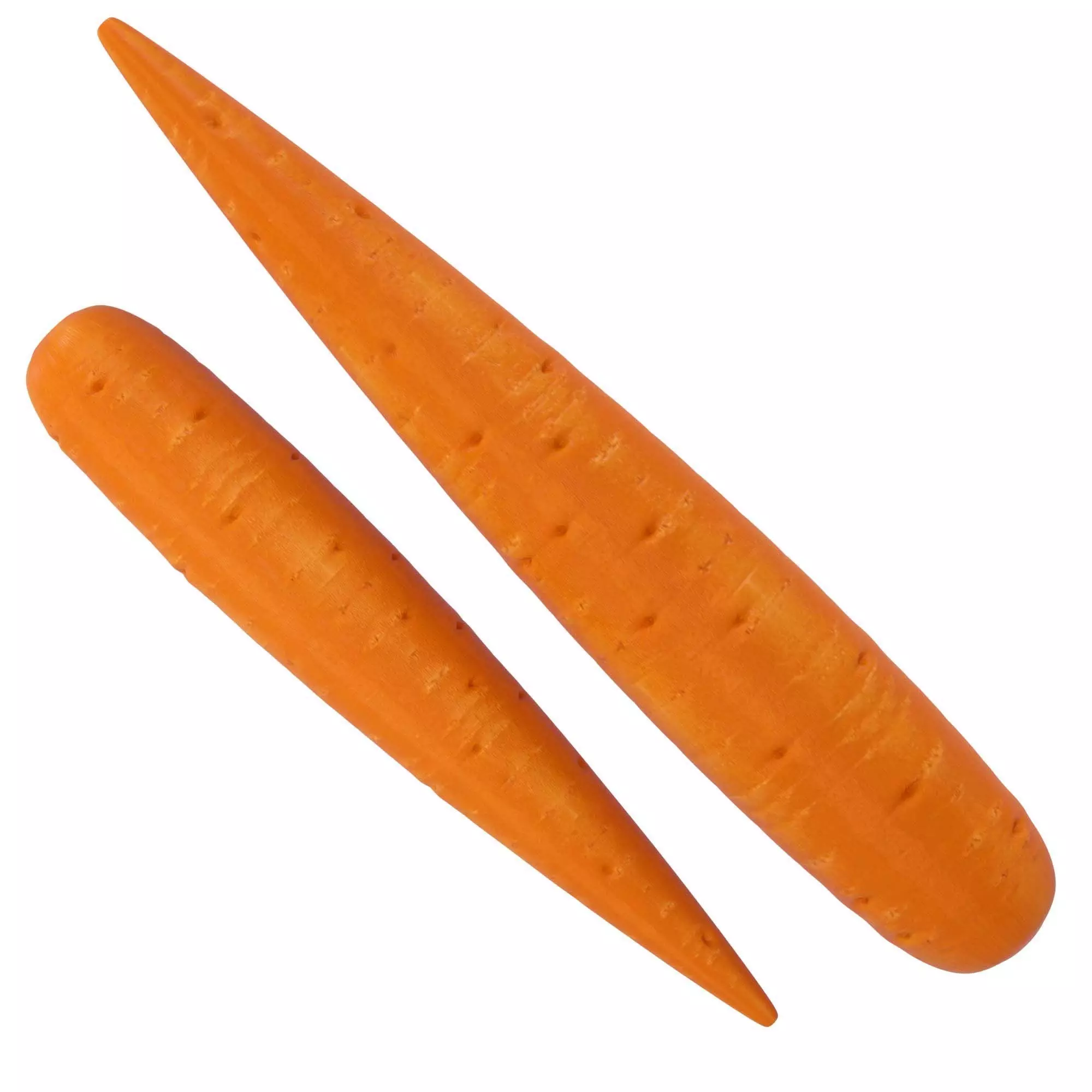 Carrot Low-poly 3D model_2