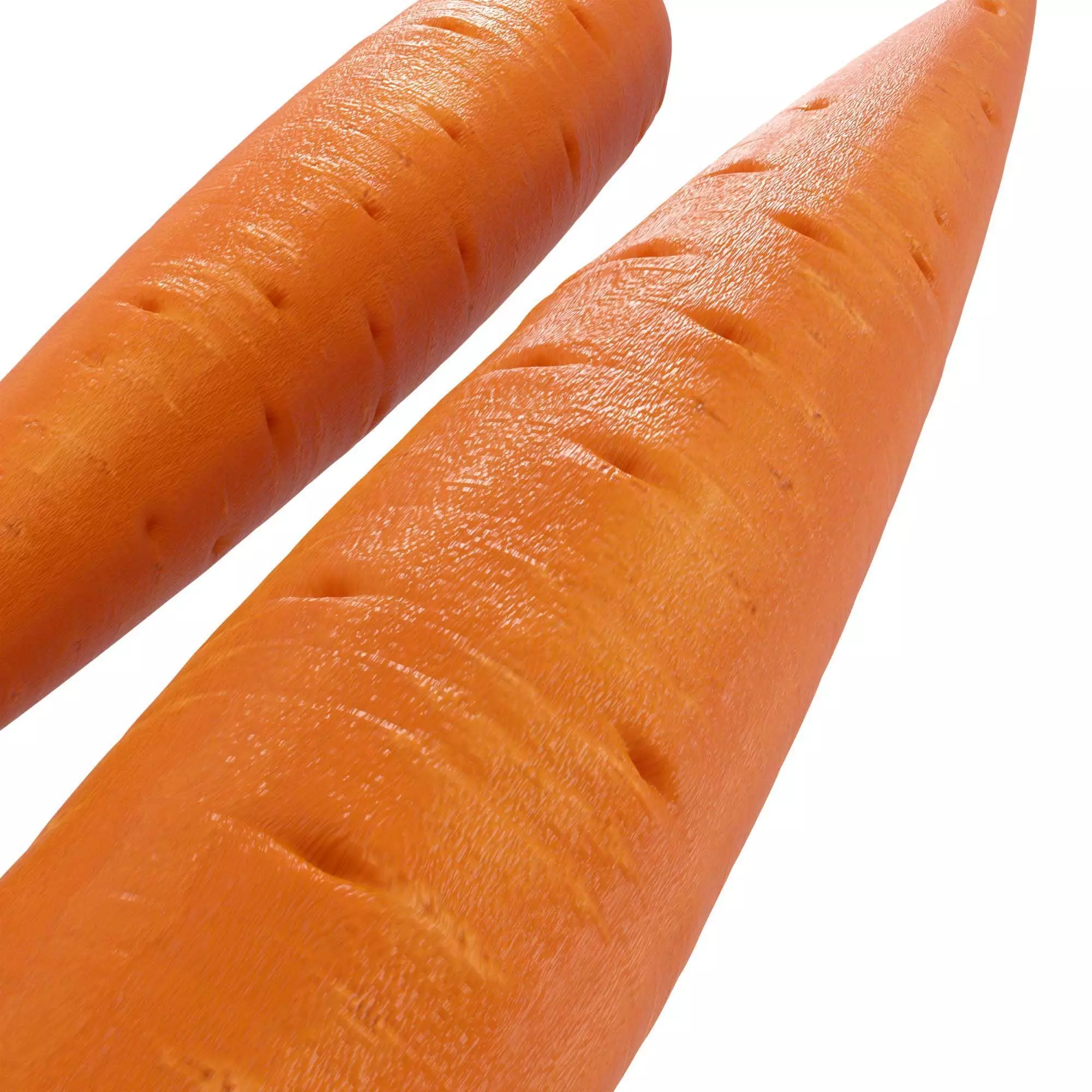 Carrot Low-poly 3D model_1