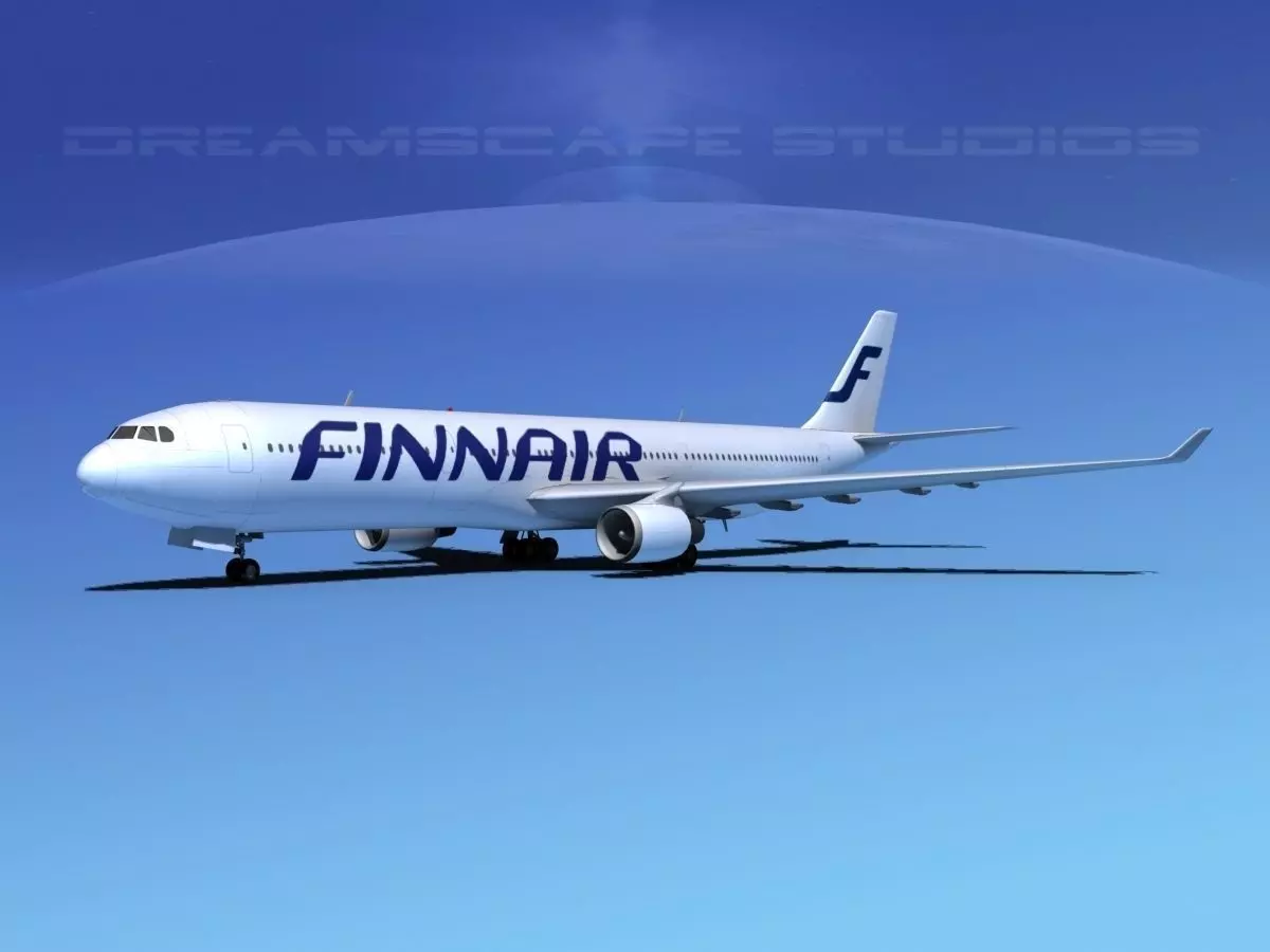 Airbus A330-300 Finnair 3D model