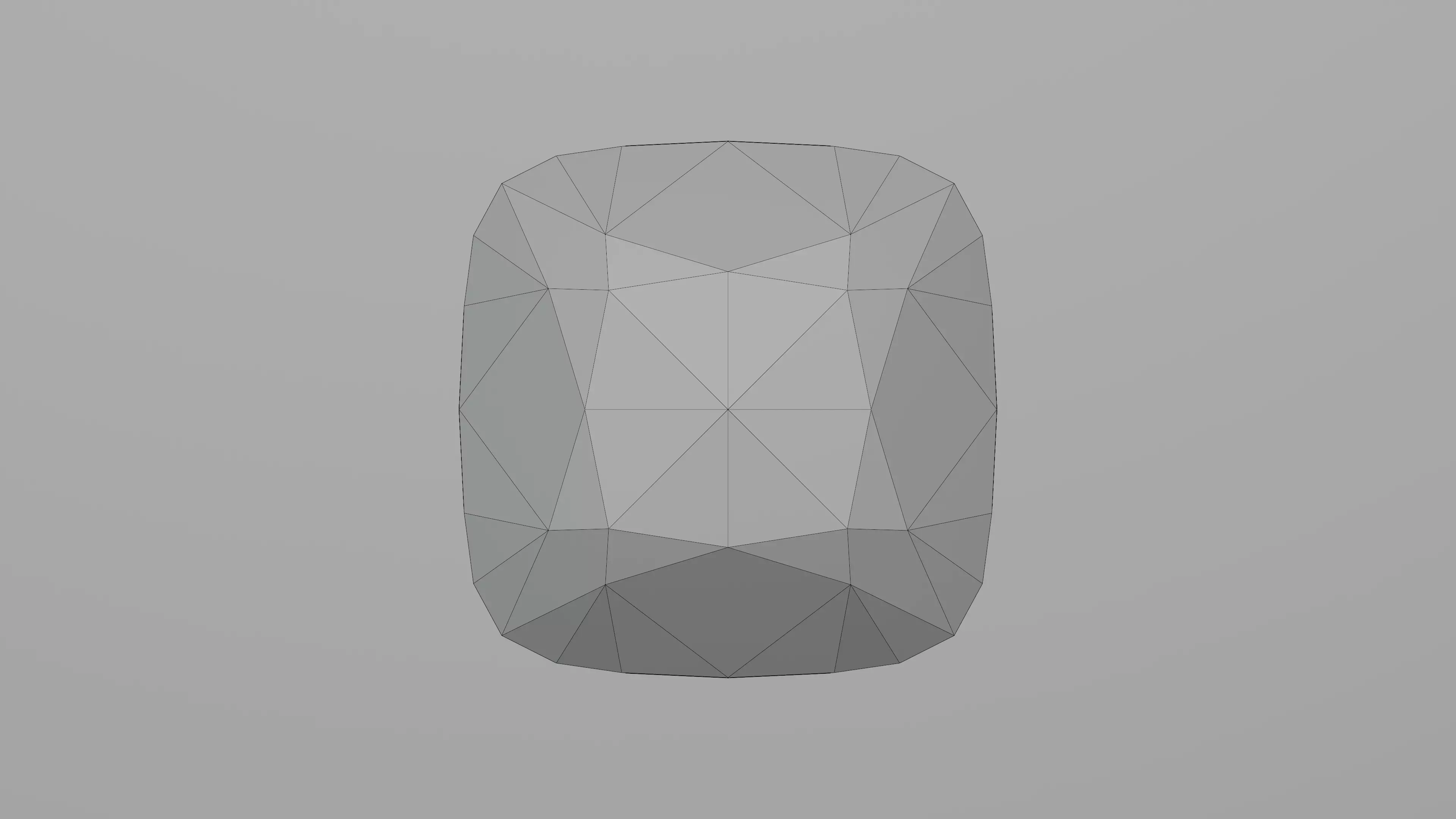 Cushion Diamond Ideal Cut 3D model_8