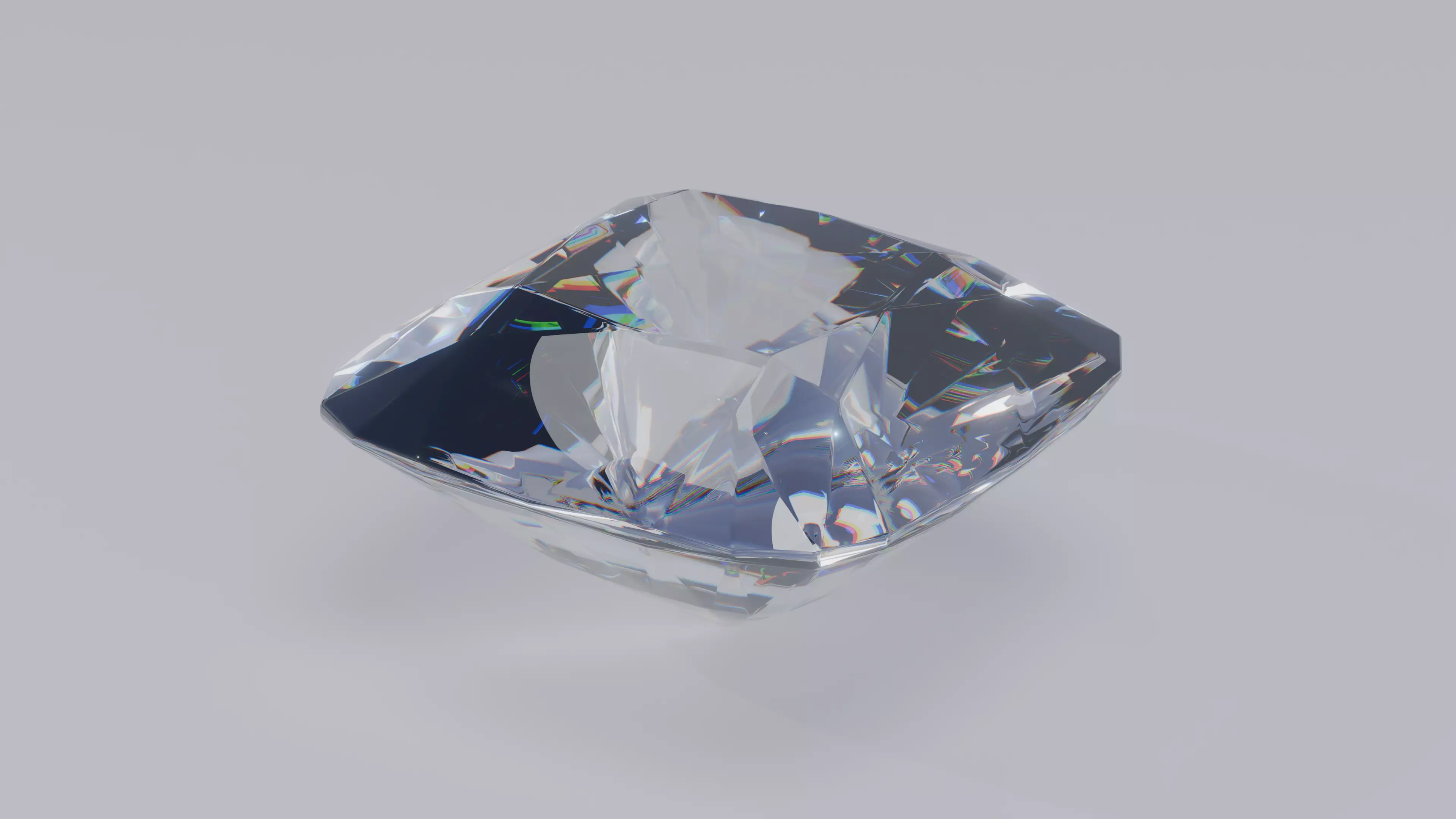 Cushion Diamond Ideal Cut 3D model_2
