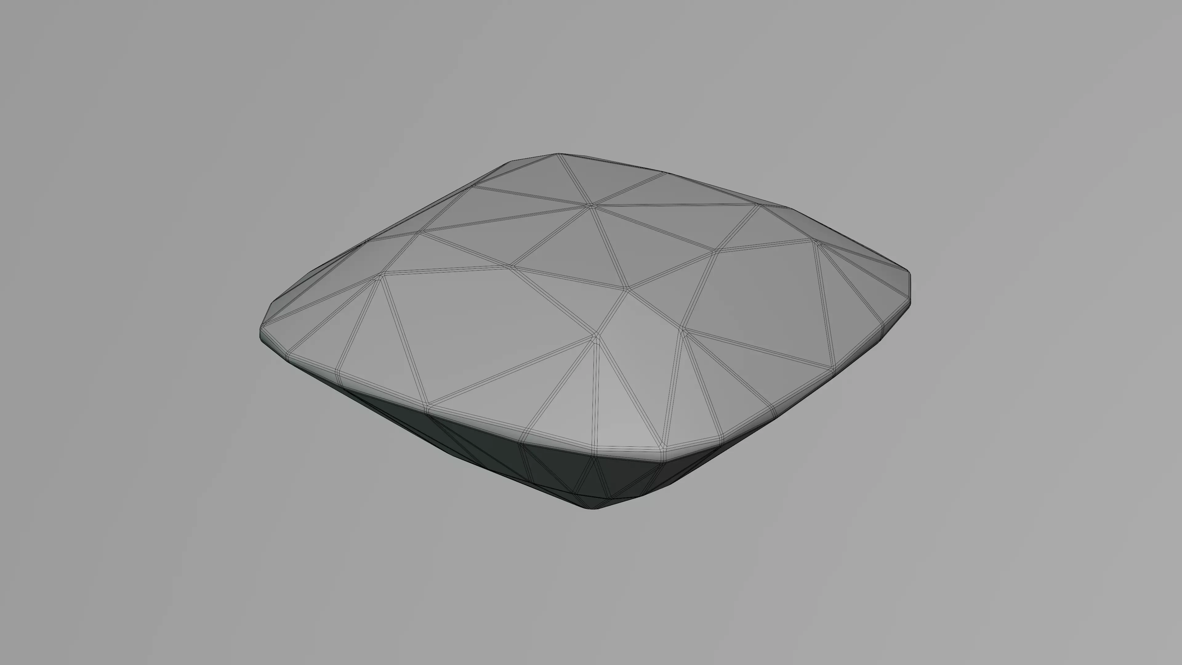Cushion Diamond Ideal Cut 3D model_3