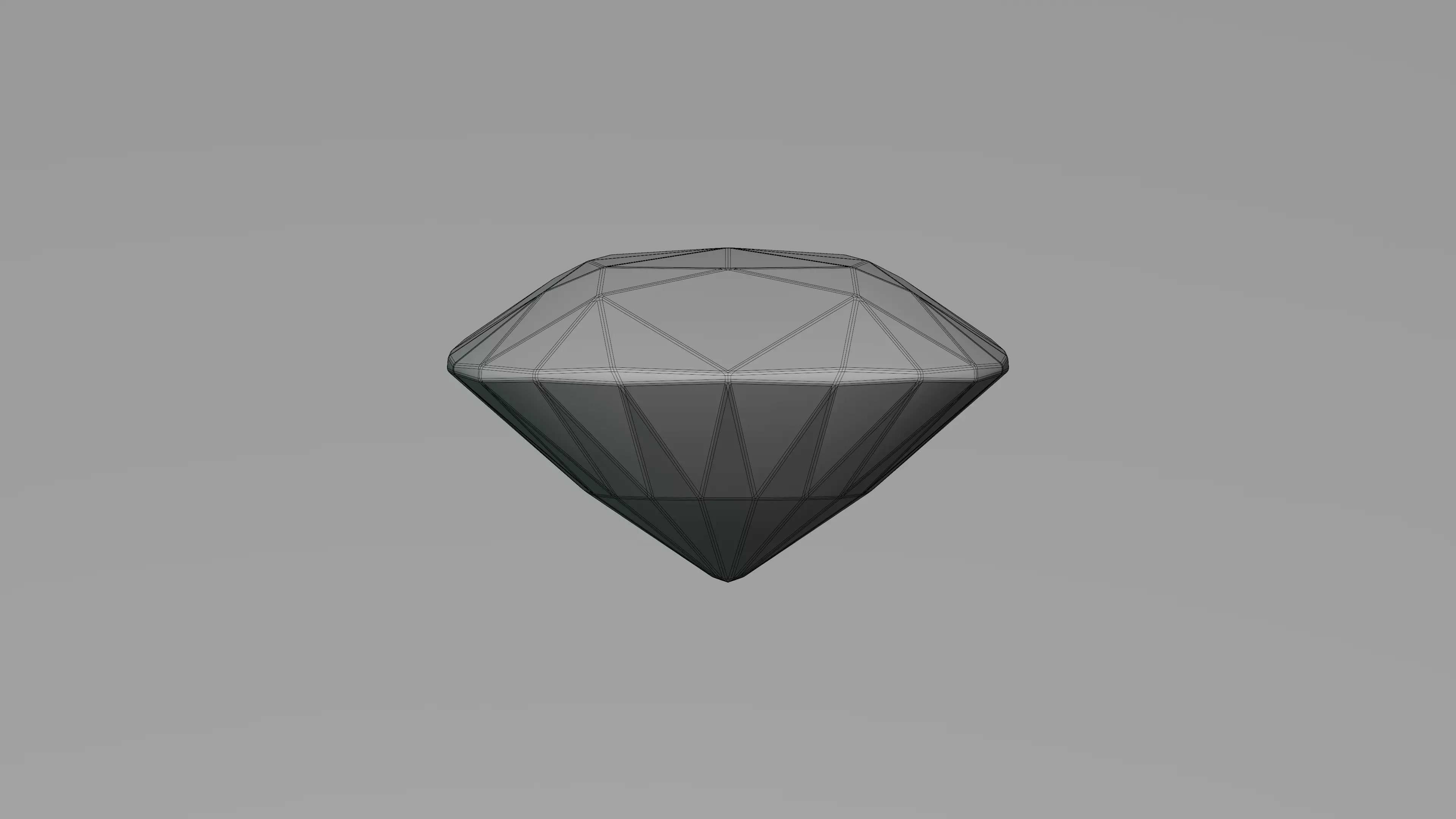 Cushion Diamond Ideal Cut 3D model_7