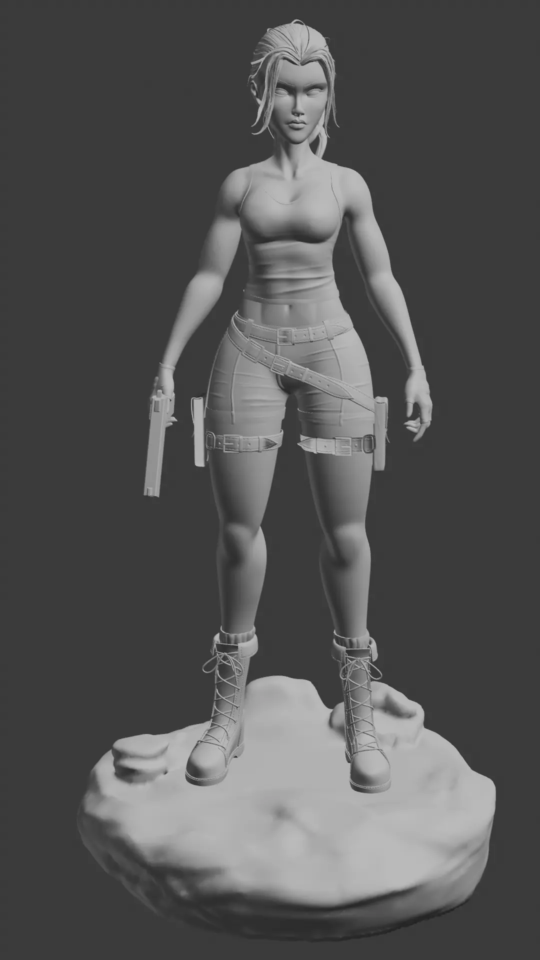 Lara Croft STL 3D print model_6
