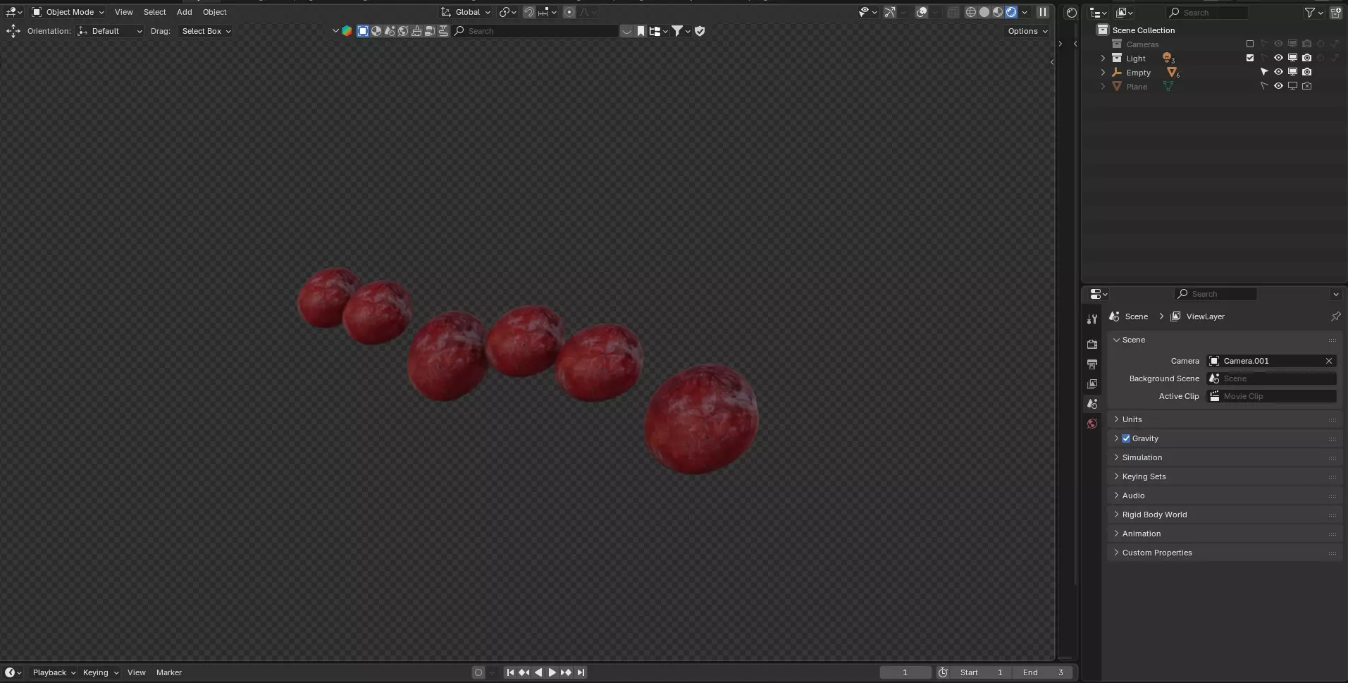 Plum fruit Low-poly 3D model_4